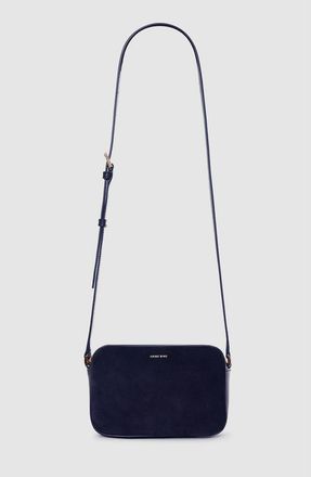 Anine Bing Elly Camera Bag in Navy Suede at Nordstrom