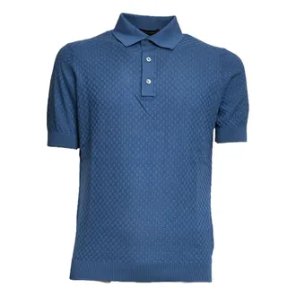 FILIPPO DE LAURENTIIS Polo Shirts, male, Blue, Size: 2XL Short-Sleeve Polo