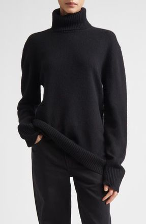 Toteme Cashmere Turtleneck Sweater in Black at Nordstrom, Size X-Small