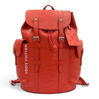Louis Vuitton Pre-owned Vintage Rugzak - Heren - Pre-owned - Rood - Maat: ONE Size Leer