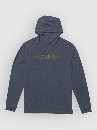 Salty Crew Flagship Hood Sunshirt Longsleeve Lycra blau