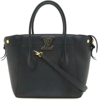 Louis Vuitton Pre-owned Freedom Handbag 2Way Noir - Dames - Vintage Handtas - Zwart - ONE Size - Leer - Vintage