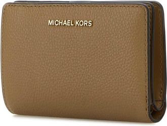 Michael Kors Womens Cappuccino Leather Wallet Husk Portafogli