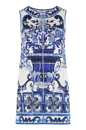 Dolce & Gabbana Printed Silk Top