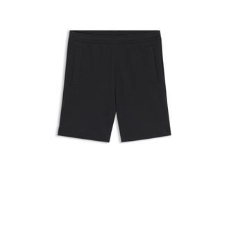 BOSS Logo-embroidered shorts in cotton-blend pique jersey