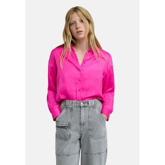 Ikks Satijnen hemd met lange mouwen