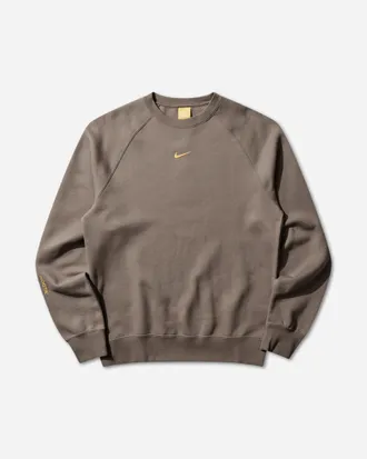 Nike Men s NOCTA Fleece Crewneck Sweatshirt Olive Grey