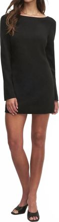 Favorite Daughter Long Sleeve Meet Cute Mini Dress In Black