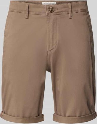 Jack & Jones Jack & Jones Regular Fit Shorts mit Eingrifftaschen Modell BOWIE in Taupe, Gr&ouml;&szlig;e XXL