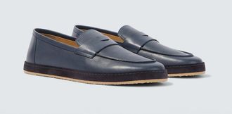 Brunello Cucinelli Mocasines penny de piel