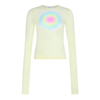 Sportmax Dames, Tops, Geel, Maat: M Katoen