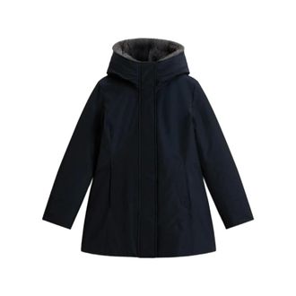 Woolrich Boulder Faux Fur Parka - - Coats - Donna - Blu - XL