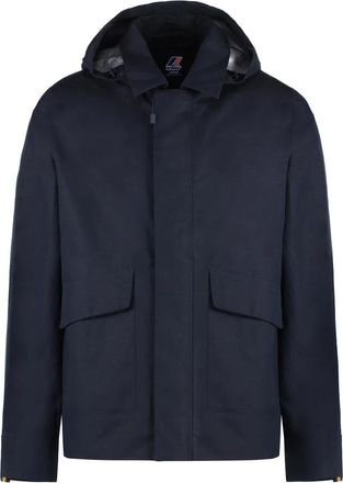 K-Way Kaya Linnenmix Jas - Heren - Zomerjassen - Blauw - L - Linnen - Jassen