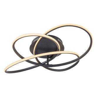 Globo Lighting Plaf&oacute;n - Panda - Negro - Metal - &Oslash; 60cm - Led - 67201s-30 - Globo
