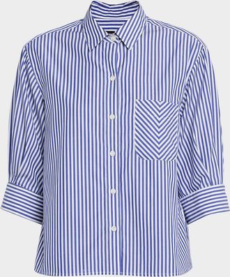 Rag & Bone Lucia Stripe Poplin Shirt
