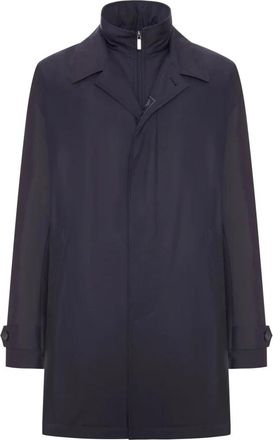 Fay Abrigo de Ma&ntilde;ana en Popel&iacute;n T&eacute;cnico - Coats - Hombre - Azul - 2XL