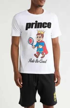 Prince Graphic Print Cotton-Blend T-Shirt in White at Nordstrom Rack, Size X-Large
