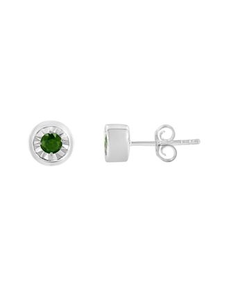 House of Brilliance Haus Of Brilliance Silver 0.20 Ct. Tw. Diamond Stud Earrings