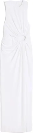 Sportmax Viscose Cr&ecirc;pe Drapped Ring Dress