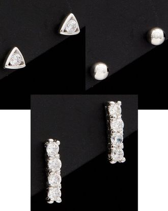 Argento Vivo Set Of 3 Studs