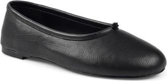 Artisan by Zigi Perch Flat in Black Leather at Nordstrom, Size 10