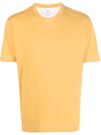 Brunello Cucinelli T-shirt girocollo - Arancione