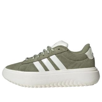 adidas (WMNS) adidas Grand Court Platform Tent Green Off White IH2431