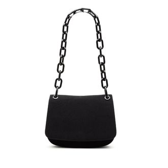 Prada Tweedehands Canvas Lucite Ketting Schoudertas