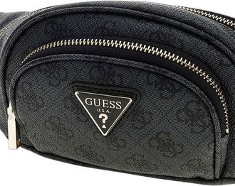 Guess Womens Pouch Coal Logo Polyurethane