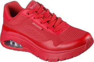 Skechers Womens Uno Flex-Spring on Air Sneaker, Red, 6.5 UK