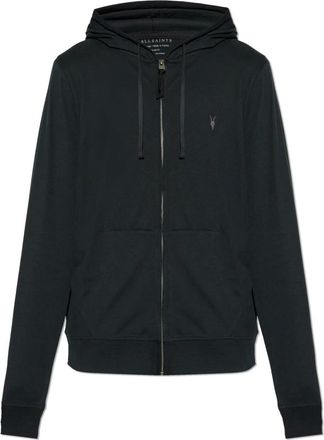 AllSaints Brace Hoodie - Heren - Vesten met rits - Zwart - 2XL - Katoen - Hoodies & sweatvesten