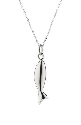 Monica Rich Kosann Perserverance Pendant Necklace in Silver at Nordstrom, Size 18