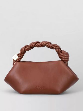 Ganni bou mini recycled leather shoulder bag