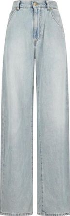 Darkpark Khris Barrel Leg Denim - Dames - Loose Fit Jeans - Blauw - W28 - Denim - Jeans