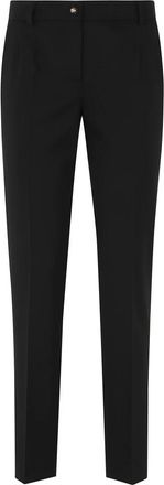Dolce & Gabbana Broeken, Dames, Zwart, S, Wol, Pantalone