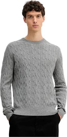 Hackett Round-neck Truien - Heren - Ronde hals truien - Grijs - M - Wol - Truien & Vesten