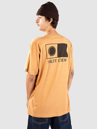 Salty Crew Flagship Camiseta marr&oacute;n