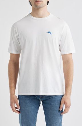 Tommy Bahama Threes a Party Cotton Graphic T-Shirt in White at Nordstrom, Size Xxx-Large