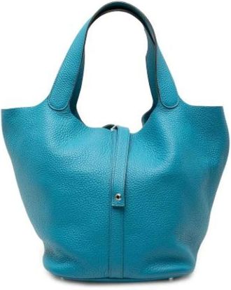 Herm&egrave;s Vintage, unisex, Blauw, ONE Size, Pre-owned Picotin 26
