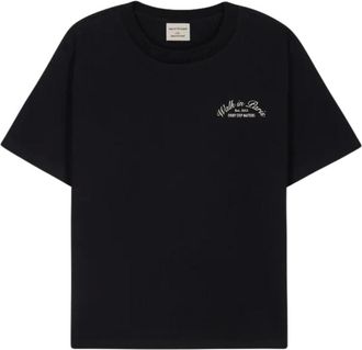 Walk In Paris T-shirt Signature - Heren - Tops - Zwart - Maat: M Katoen