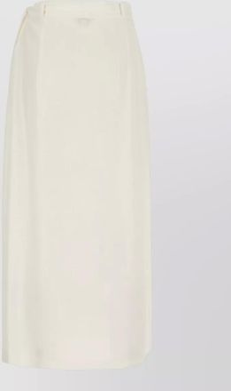 Malo silk skirt high waist midi pleated