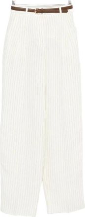 Max Mara Wide Broeken - Dames - Wijde Broeken - Wit - XS - Broeken