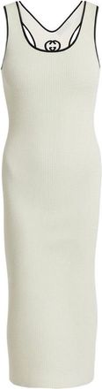 Gucci Ribbed knit midi dress Woman M