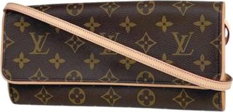 Louis Vuitton Pre-owned Cross Body Bags, female, Brown, Size: ONE SIZE Pre-owned Pochette Sling Bag