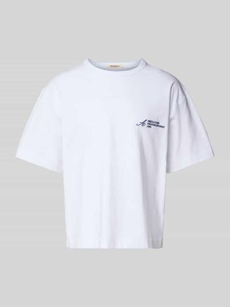 Jack & Jones Jack & Jones T-Shirt mit Label-Stitching in Weiss, Gr&ouml;&szlig;e XXL
