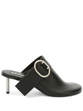 Jil Sander Womens Mule Shoe - Black Leather - Size EU 37