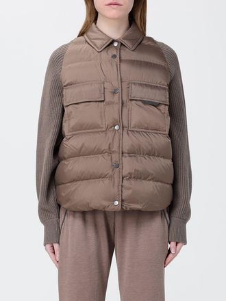 Brunello Cucinelli Piumino trapuntato Brunello Cucinelli in nylon e maglia