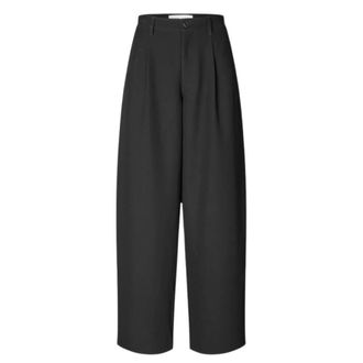 Sams&oslash;e & Sams&oslash;e Broeken, Dames, Zwart, S, Katoen, Saharper Wide Broeken