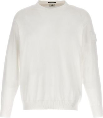 C.P. Company White Logo Sweater
