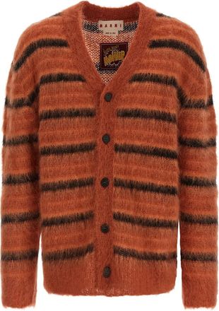Marni Cardigan a righe - Arancione